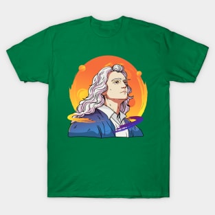 Isaac Newton Hand Drawn T-Shirt